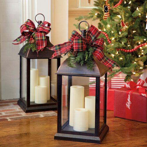 Tri-Candle Christmas Lantern