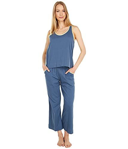 Womens Capri Jersey Knit Pajama Lounge Pant Available in Plus Size 