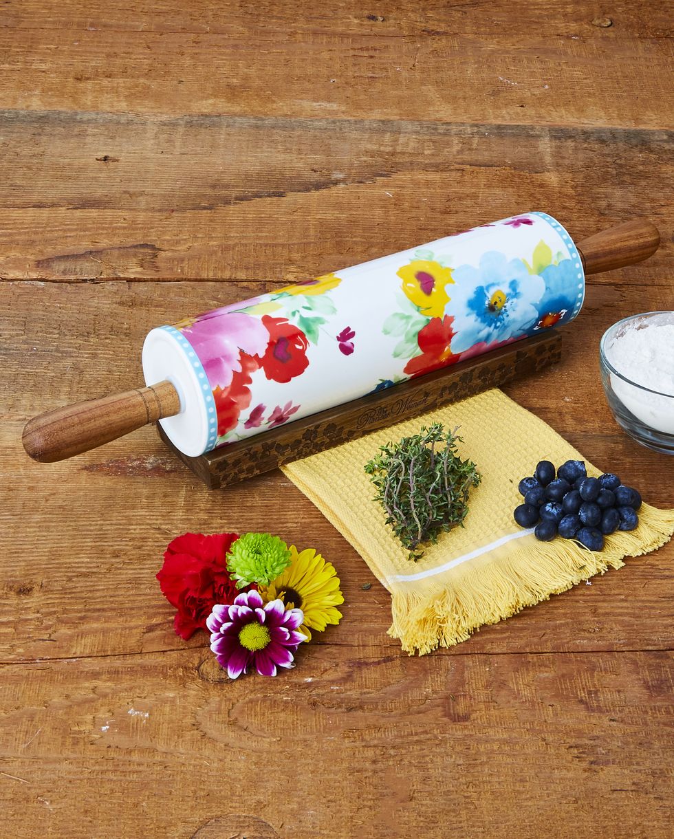The Pioneer Woman Breezy Blossom Ceramic Rolling Pin 