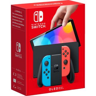 Nintendo Switch OLED Modelo 64GB - Rojo Neón/Azul