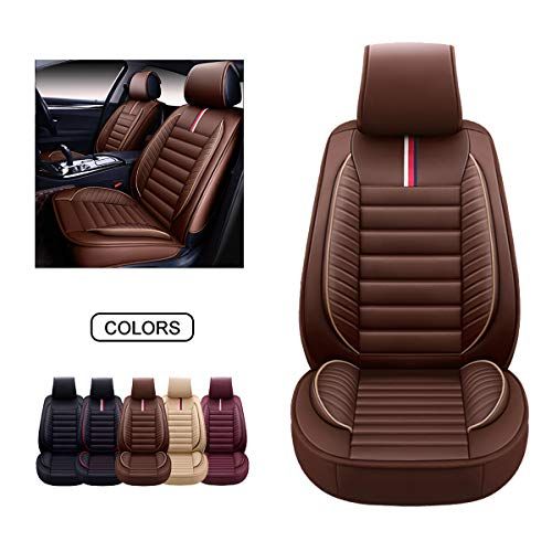 Comfortable Non-slip Beige Linen Car Front Seat Cushion For Interior Accessories 