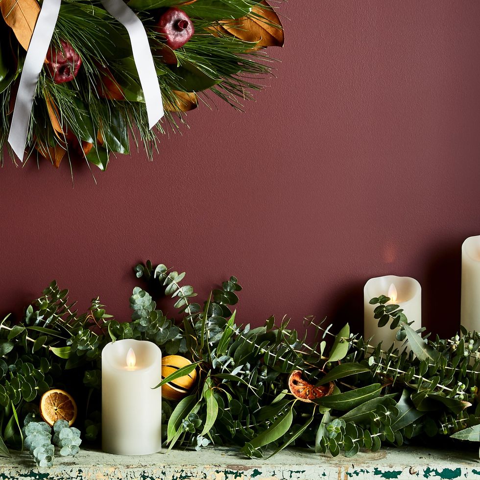 Winter Christmas Centerpiece with Flameless Candle - Darees Designs
