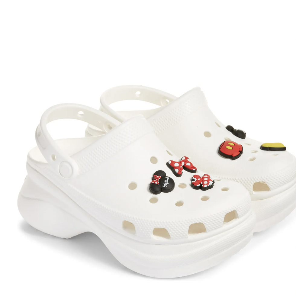 Bae Clog & 6-Pack Mickey & Minnie Jibbitz Shoe Charms