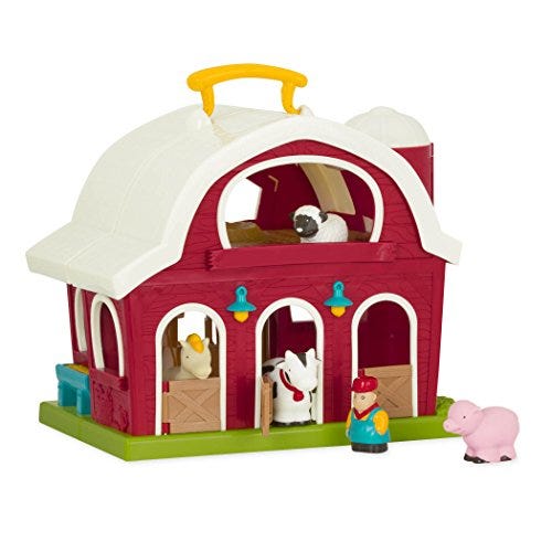 Big Red Barn Animal Farm Playset