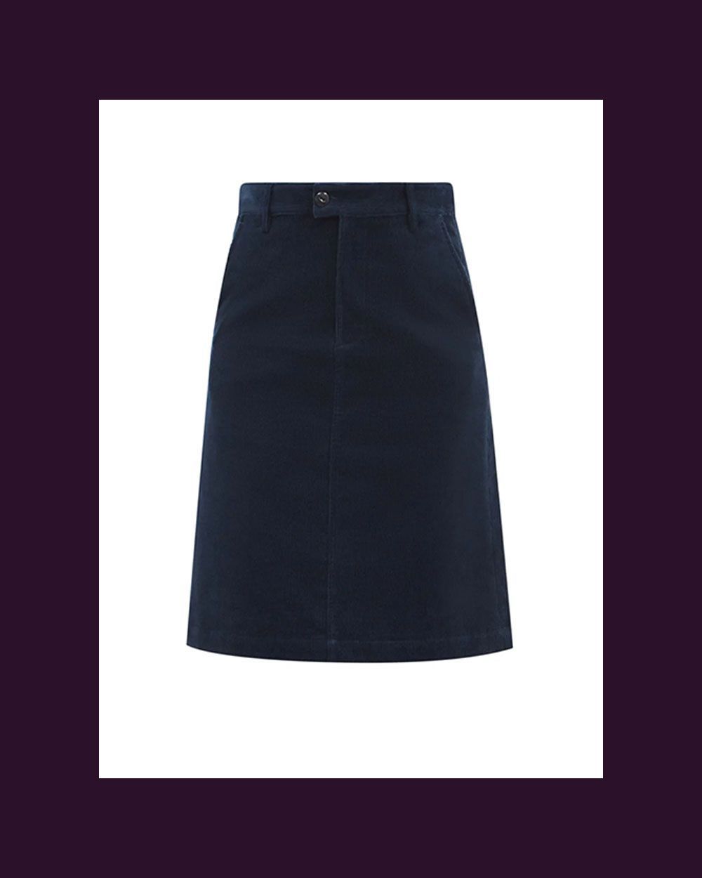 Carry High-Rise Cotton-Corduroy Pencil Skirt