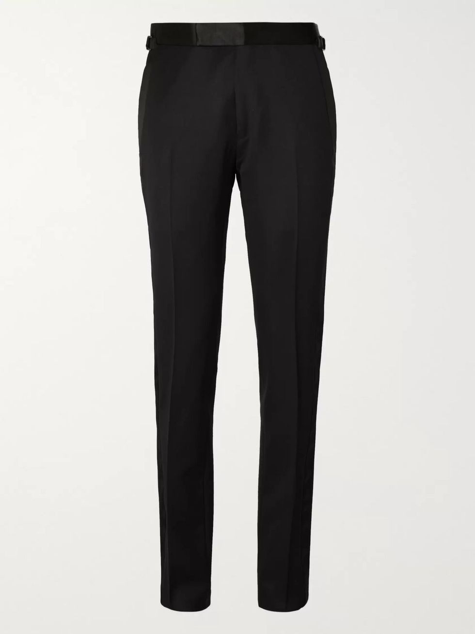 Slim-Fit Satin-Trimmed Wool and Mohair-Blend Tuxedo Trousers