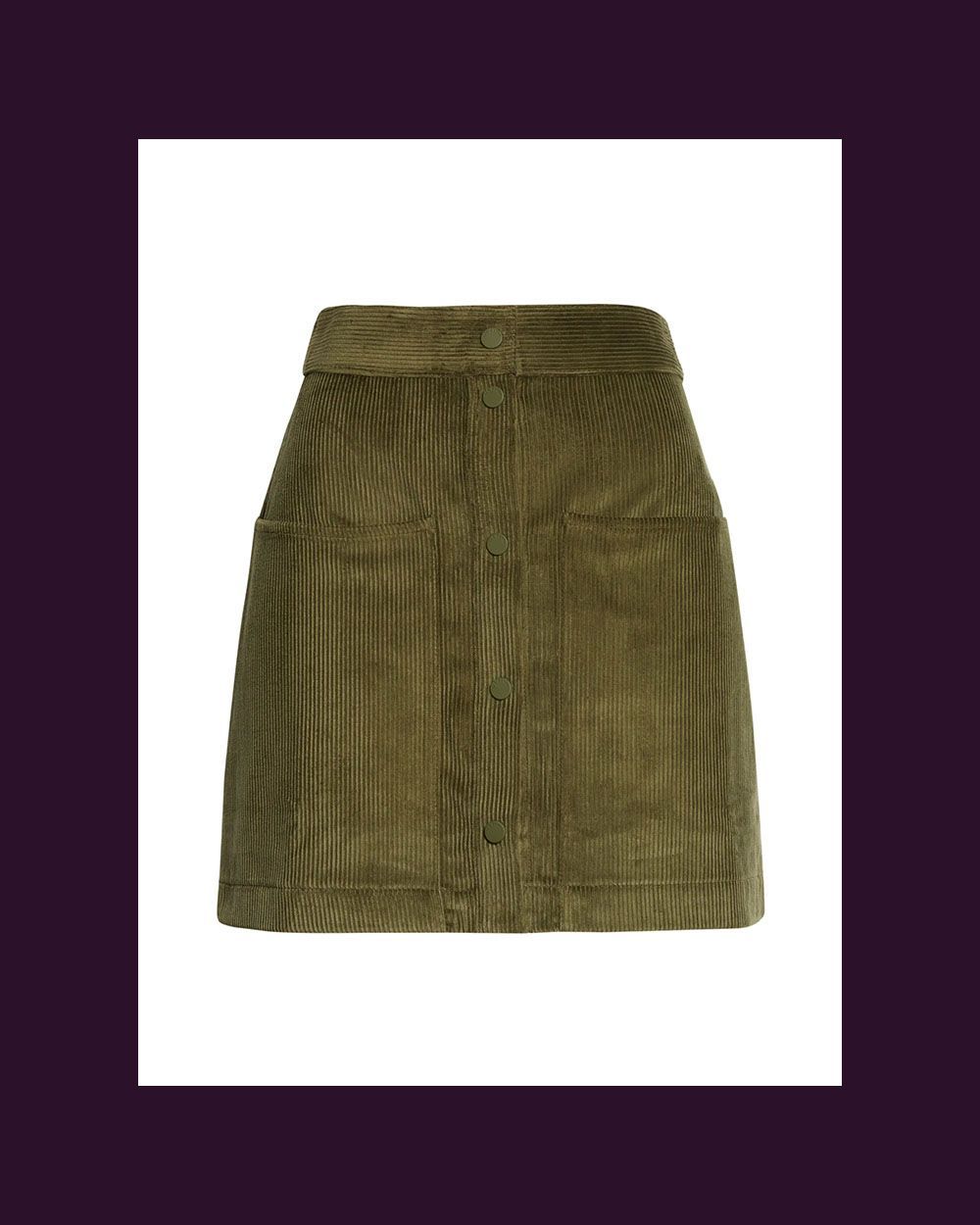 Omarah Cotton Corduroy Skirt