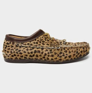 Yuketen Calf Hair Blucher in Leopard Yuketen Calf Hair Blucher in Leopard