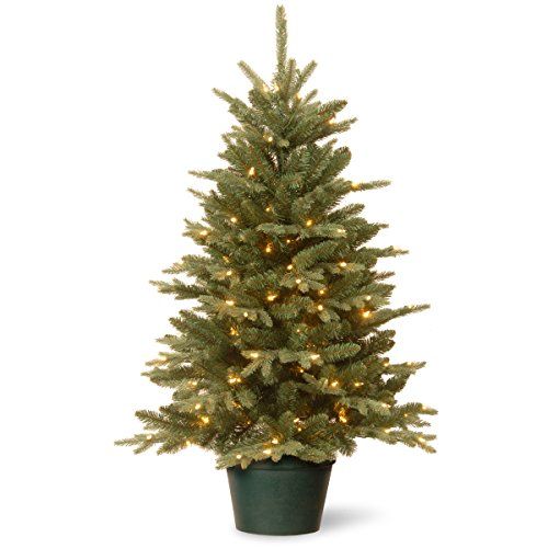     Artificial lighted Christmas tree 