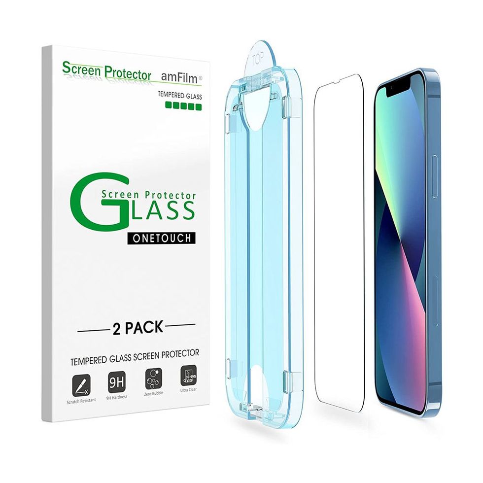 ESR 3+1 Pack for iPhone 15 Pro Max Screen Protector, 3 Black Edge  Tempered-Glass Film and 1 Set Camera Lens Protector, 2.5D Curved Edges