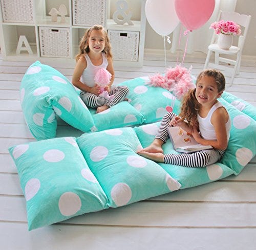 Pillow Bed Floor Lounger Cover