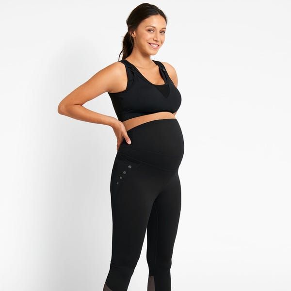 Maternity Activewear Mesh Panel Leggings