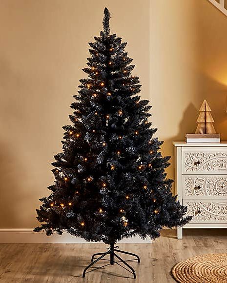 Navy Pre-Lit LED Christmas Tree