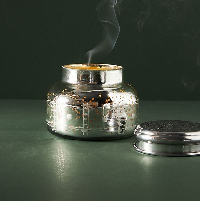 Volcano Mercury Glass Jar Candle