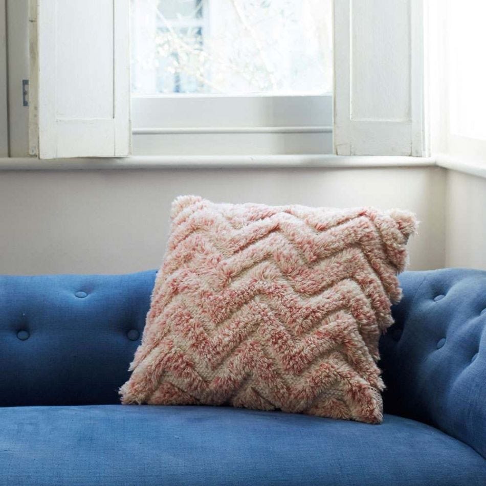 Zig Zag Tufted Cushion