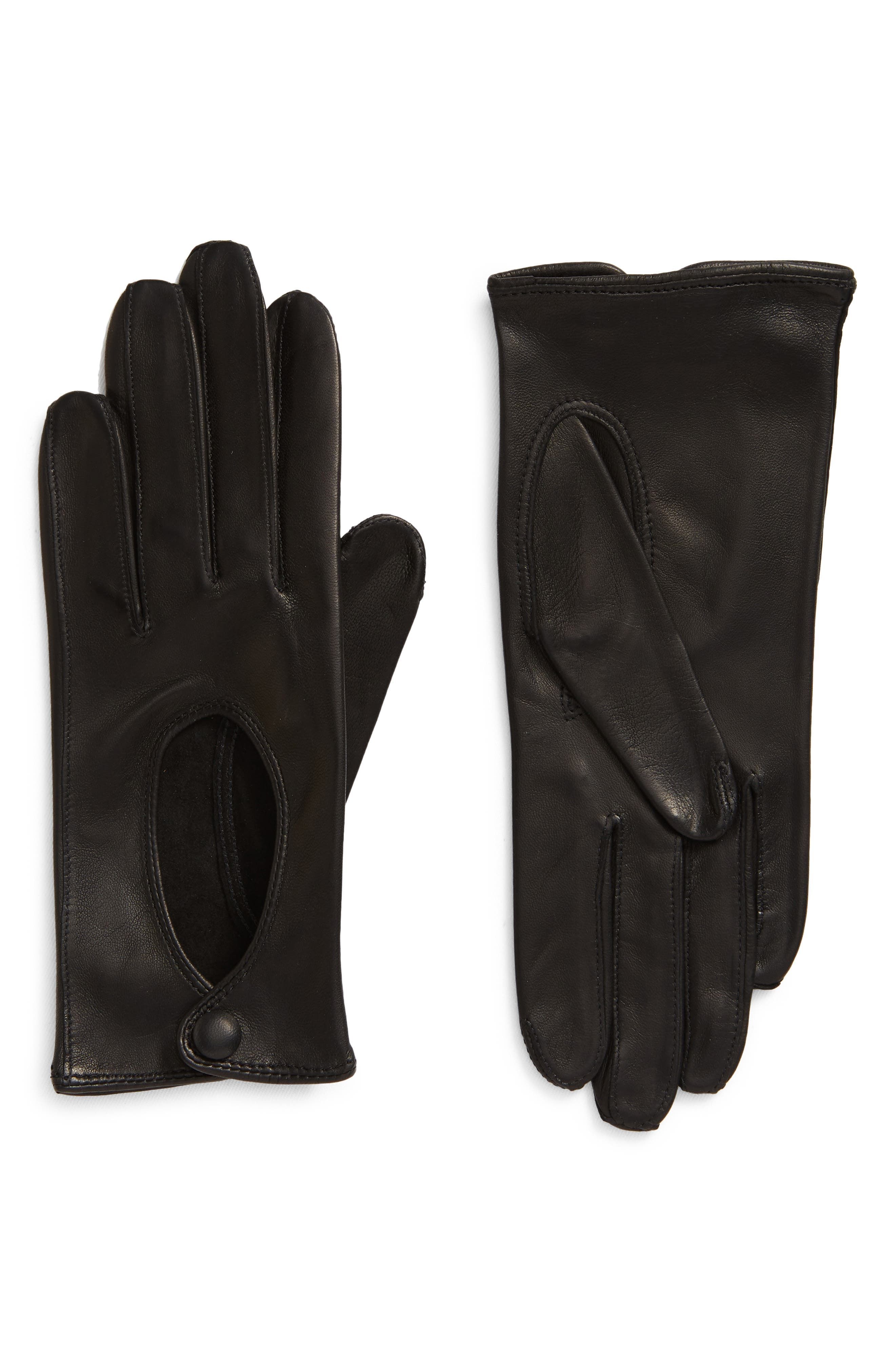 leather gloves women lined