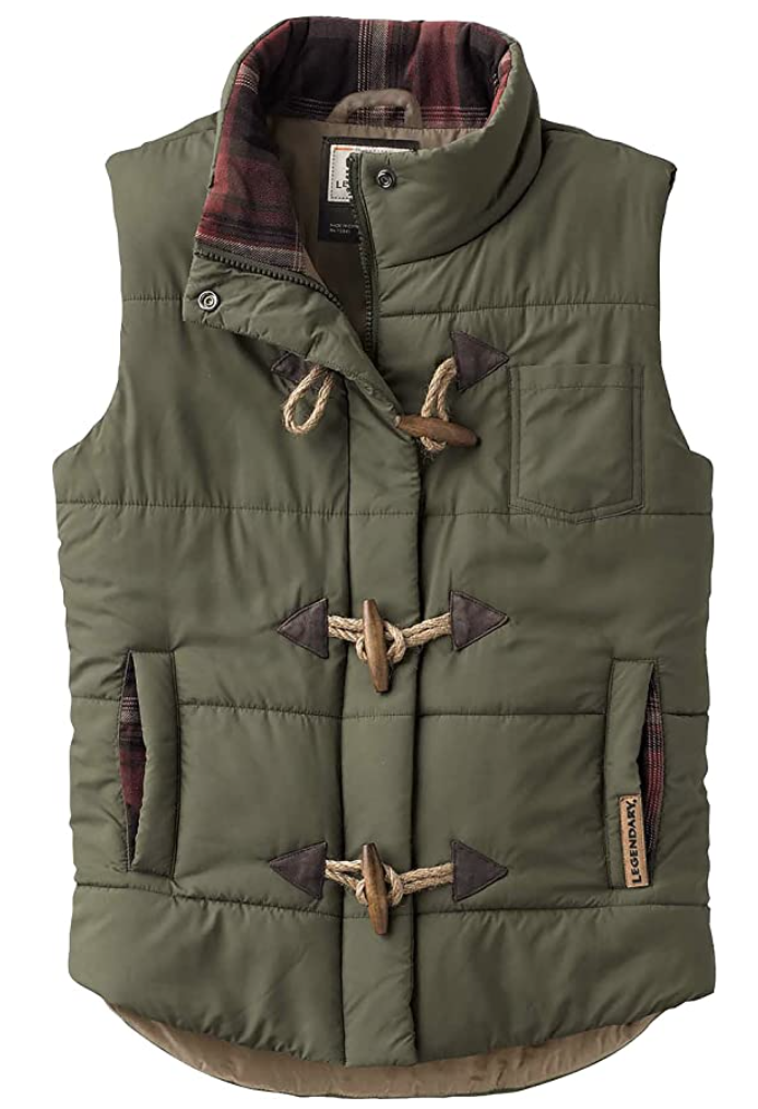 tan puffer vest women