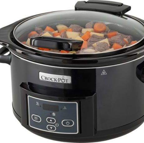 Crock-Pot Lift & Serve Digital Slow Cooker with Hinged Lid CSC052