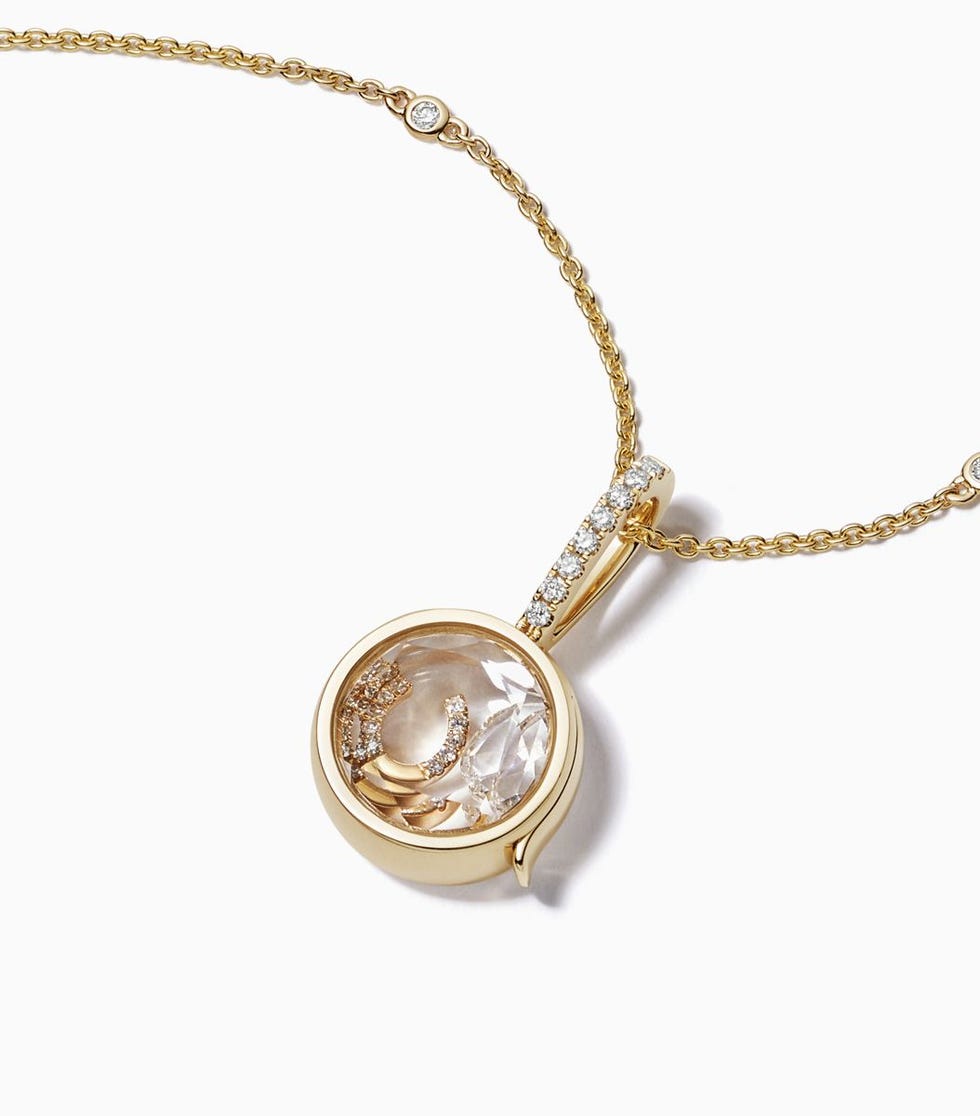 Petite Diamond Round Locket