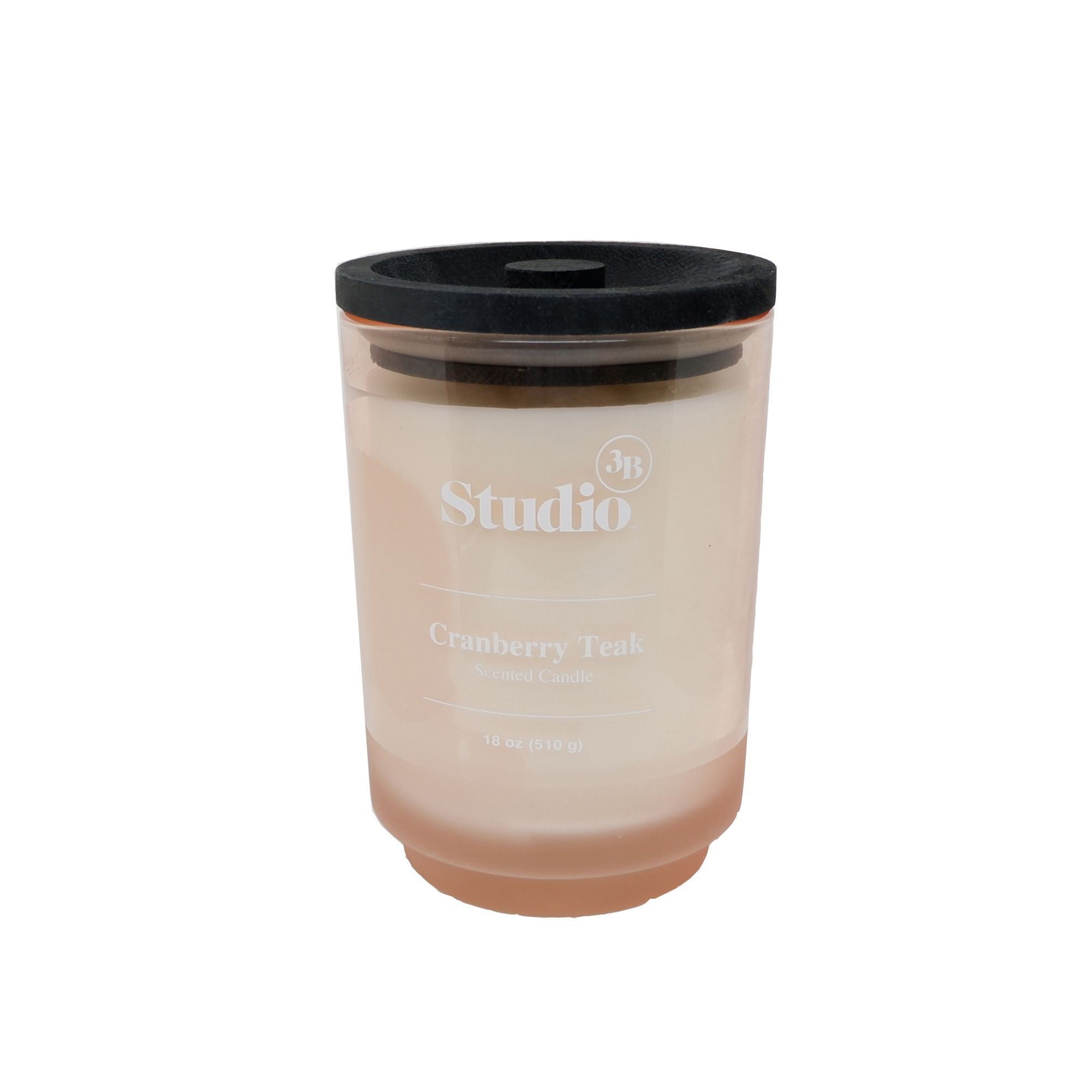 Studio 3B™ Cranberry Teak 18-Ounce Glass Jar Candle