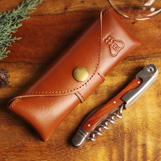 Laguiole Wine Opener With Leather Pouch 