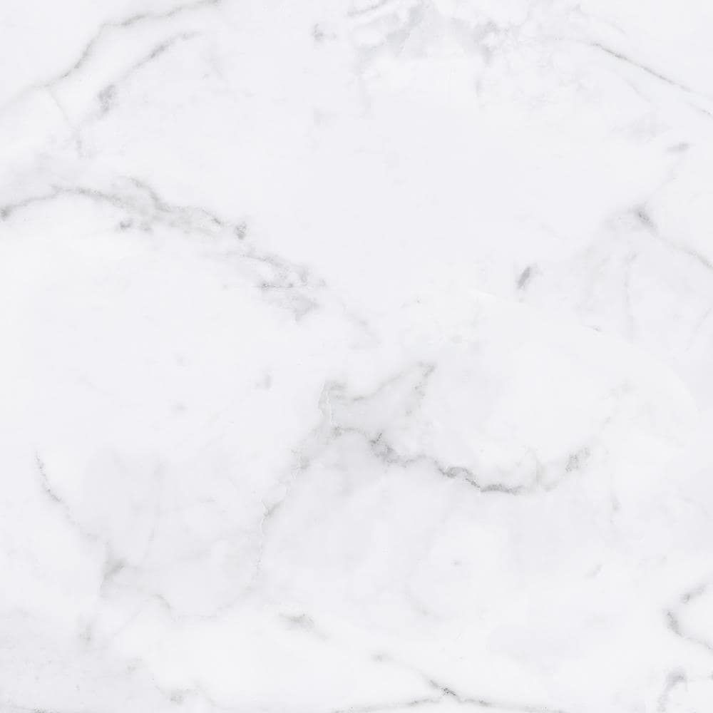 Viena Bianco Calacata White 12-in x 12-in Glazed Ceramic  Floor and Wall Tile