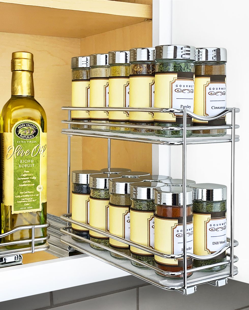 Slide-Out Double Spice Rack