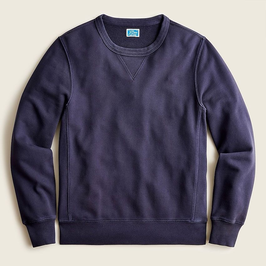 Garment-Dyed French Terry Crewneck Sweatshirt