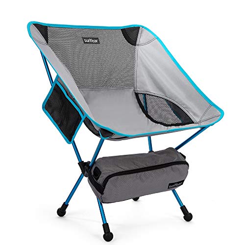 Sunyear Hammock Chair, Blue and White 