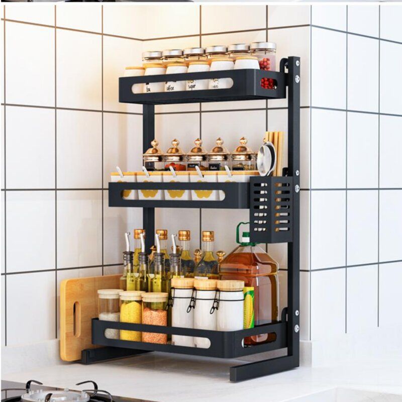 Gongshi 3 tier discount stackable wine rack countertop