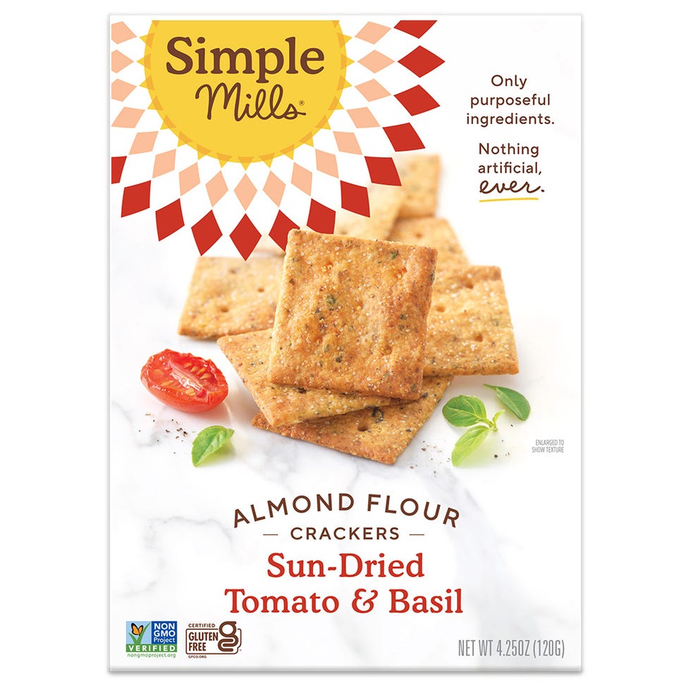 Sun-Dried Tomato & Basil Almond Flour Crackers