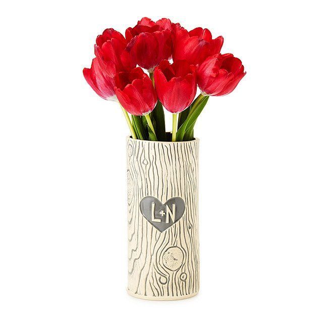Personalized Faux Bois Vase