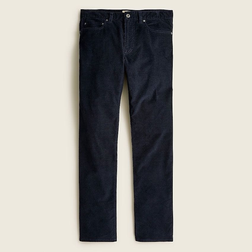 black corduroy Lucky slim pants