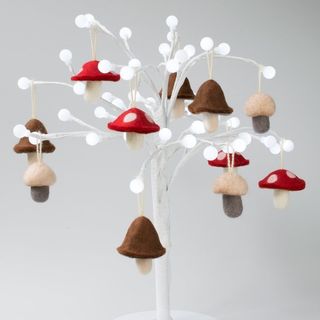 Mushroom Christmas ornament