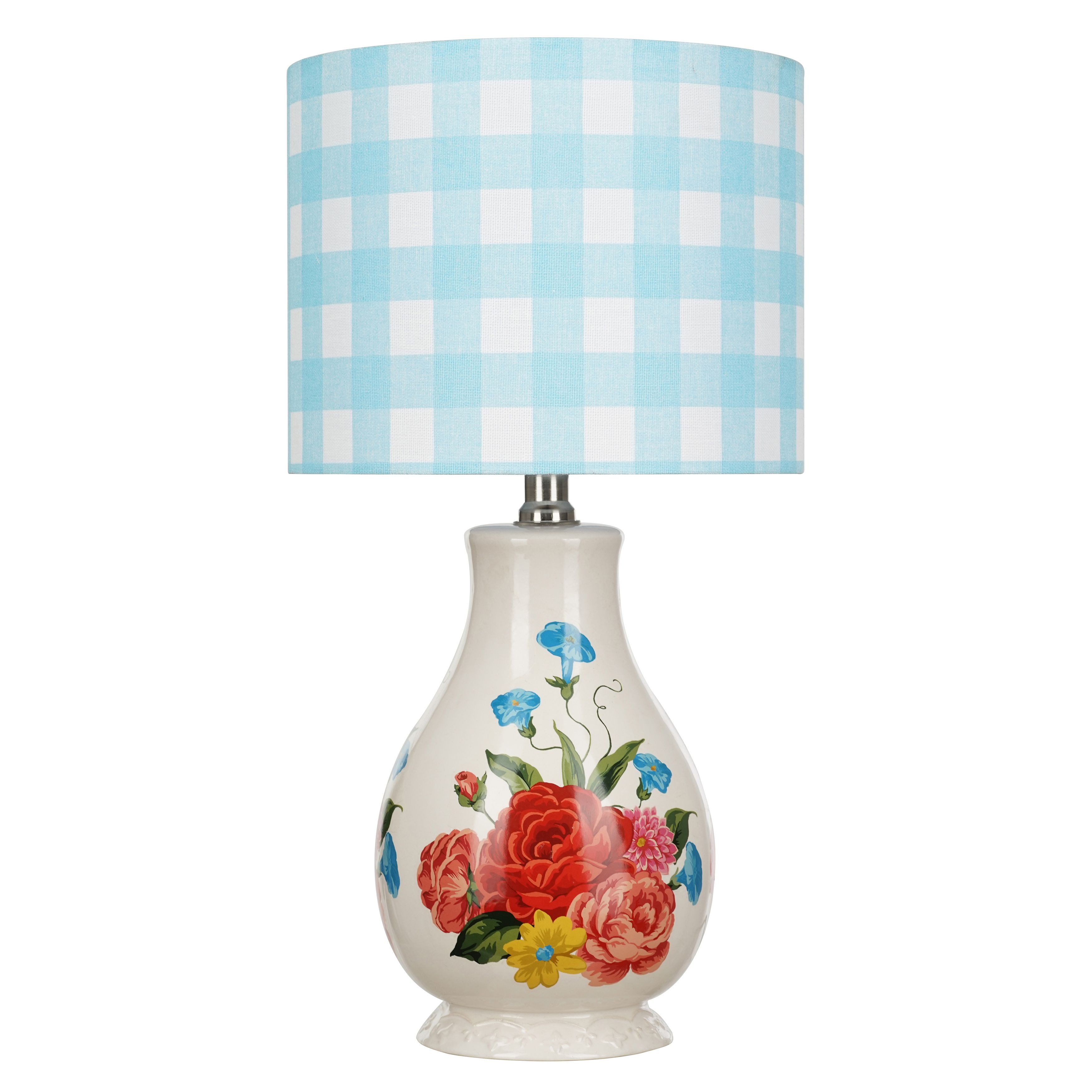 The Pioneer Woman Sweet Rose Table Lamp, Blue