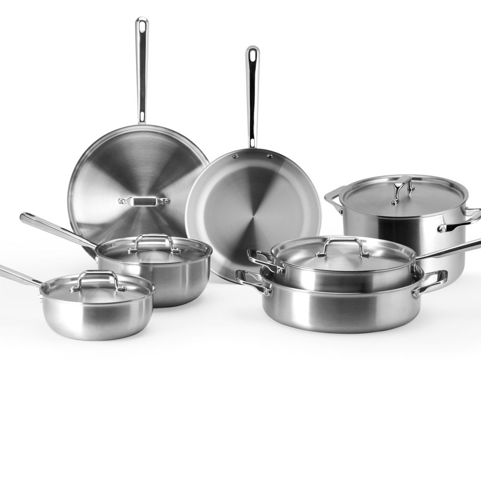 KitchenAid 10-pc. Stainless Steel Cookware Set, Color: Silver - JCPenney in  2023