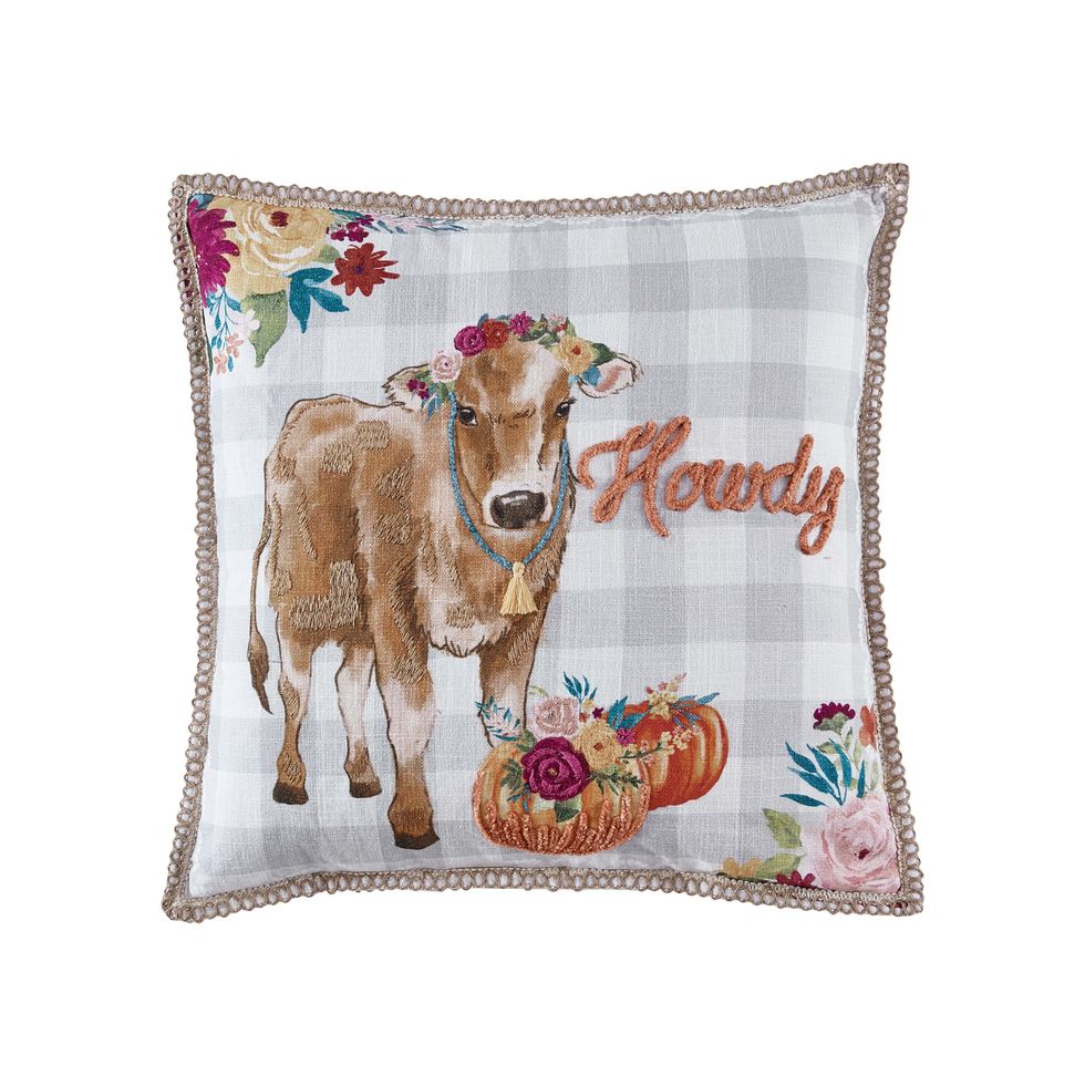 The Pioneer Woman Harvest Cow Decorative Throw Pillow