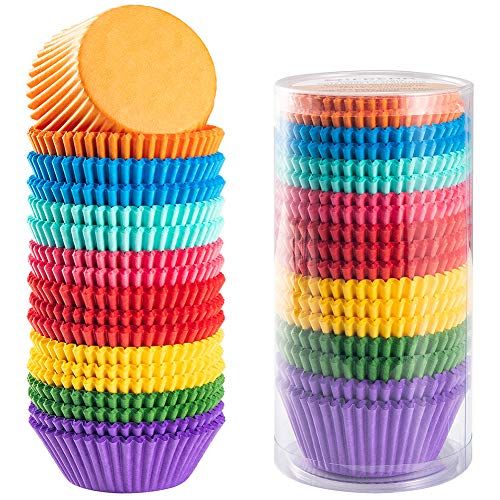 Gifbera Bright Rainbow Standard Cupcake Liners