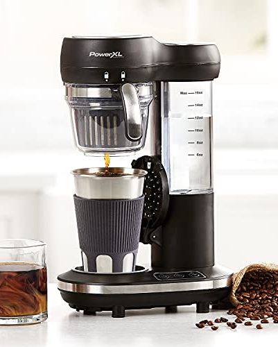 PowerXL Grind and Go Automatic Single-Serve Coffee Maker 
