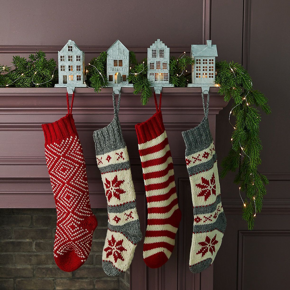 Christmas Stocking Holder Santa Cabin Joy Holiday Home 3 Options NEW 