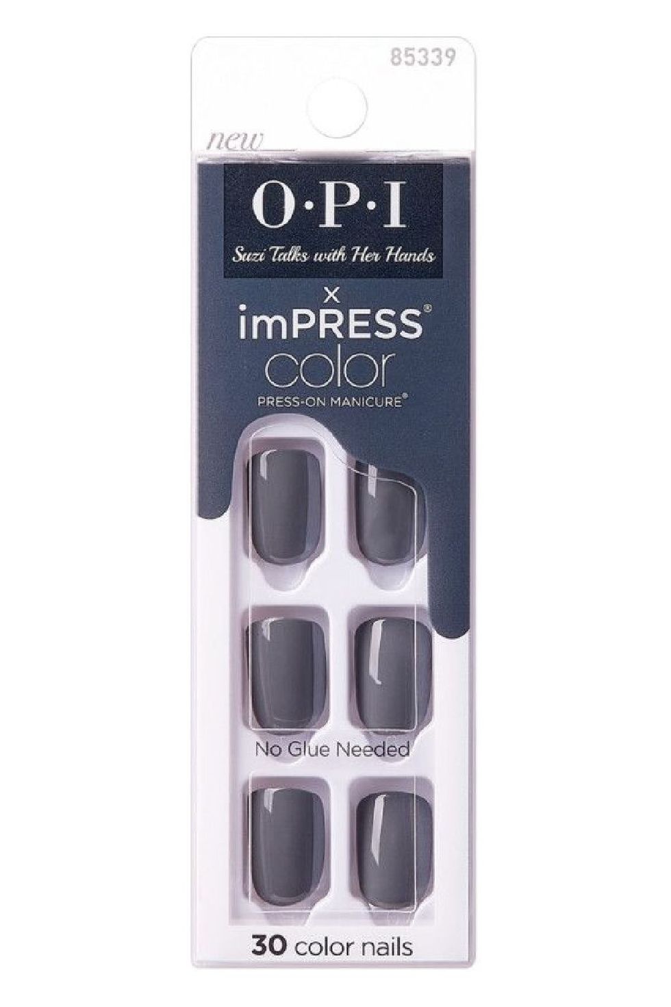 Kiss Suzi Talks With Her Hands imPRESS Color X OPI Press-On Manicure