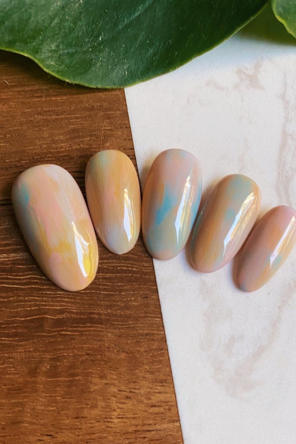 Nails by Canishiea Press-Ons Cotton Candy Skies