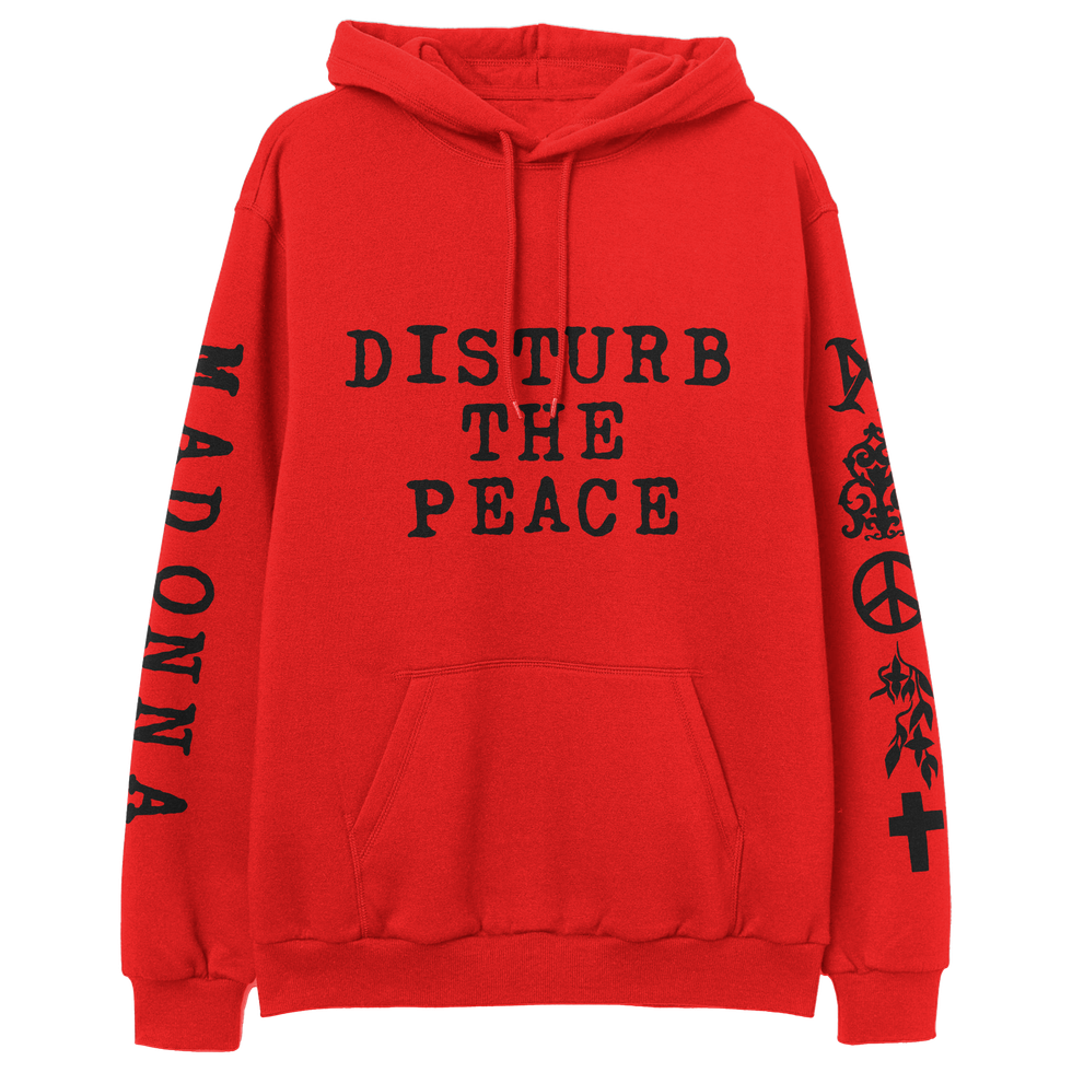瑪丹娜紀錄片電影週邊推薦：Disturbe The Peace紀念紅色連帽衫
