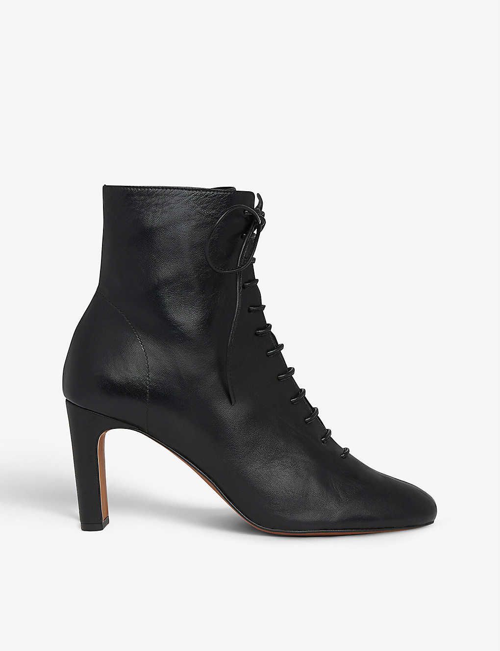 reformation black lace up boots