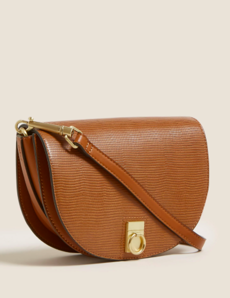 m&s leather purse