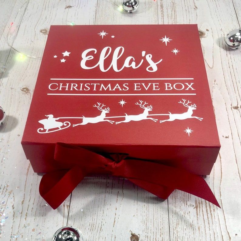 Red Personalised Christmas Eve Box
