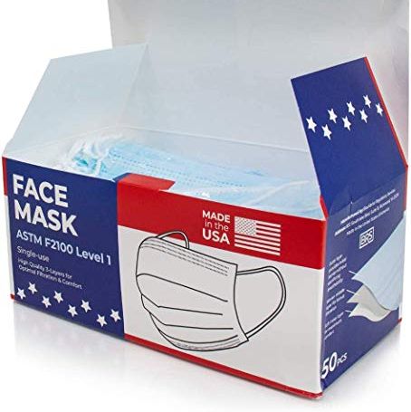 Disposable Face Masks (50 Count)