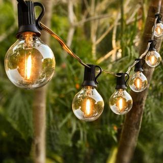 Luz decorativa de cadena de bombillas vintage para exteriores
