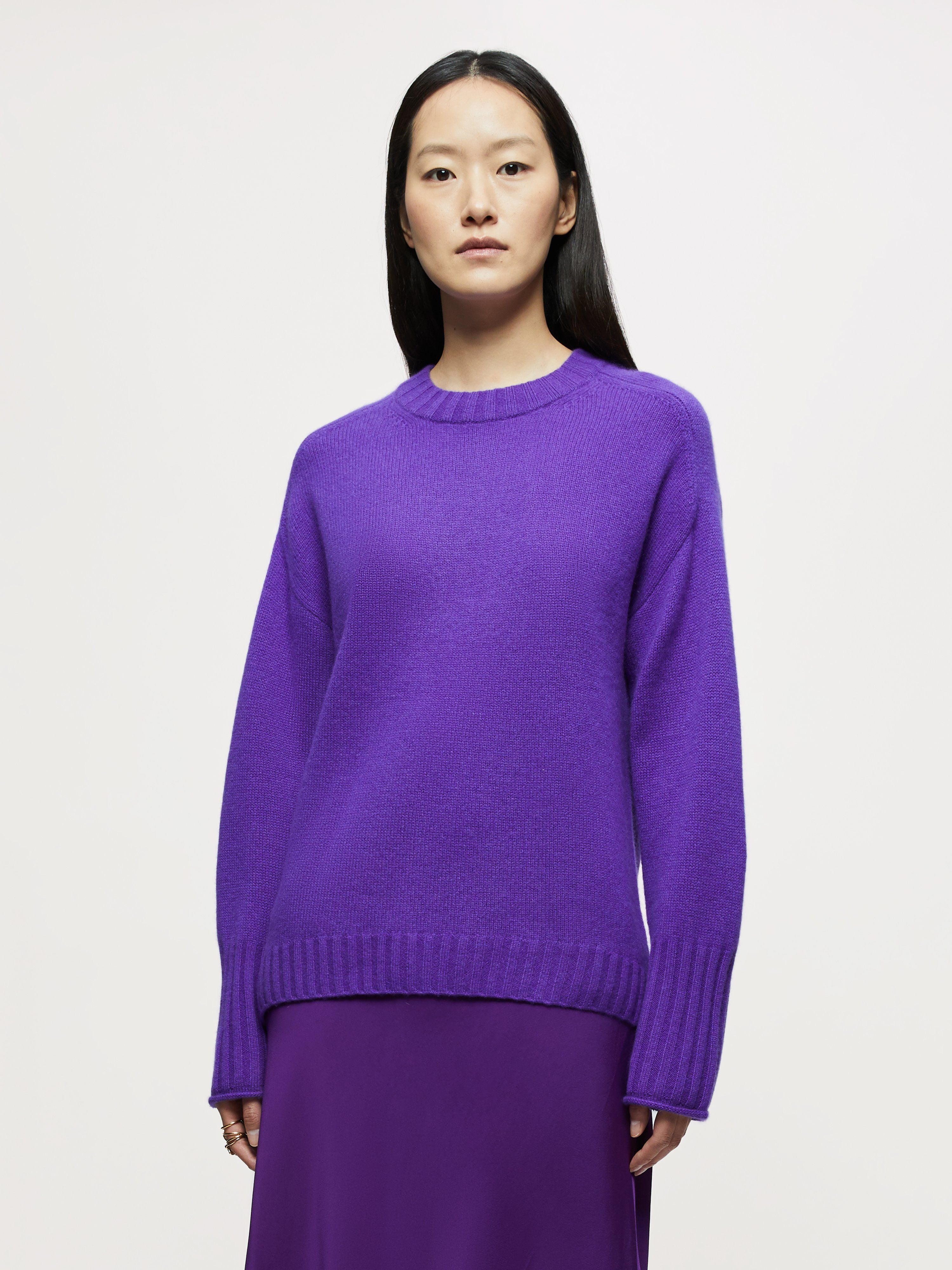 purple skirt jumper