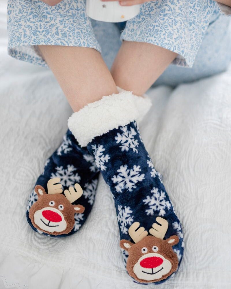 Plush Christmas Slipper Socks, Sock Shop, from £4.99